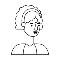 beautiful and young woman character