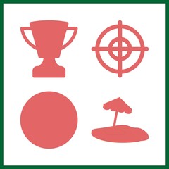 winner icons set. achieve, challenge, yellow and rainy graphic works