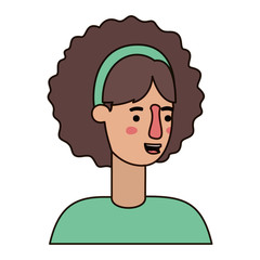 beautiful and young woman character