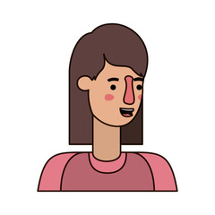 beautiful and young woman character