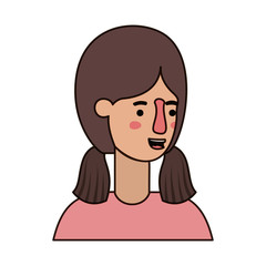 beautiful and young woman character