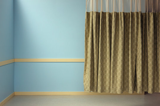 Curtain in hospital