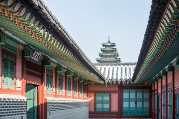 Winter of Gyeongbok Palace in Korea