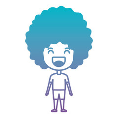 cartoon happy man kawaii character