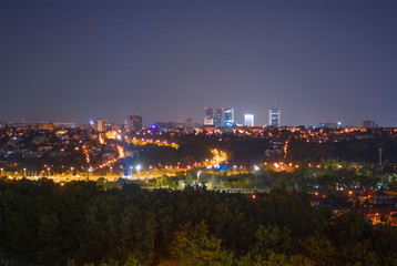 Prague Night Residential Quarter