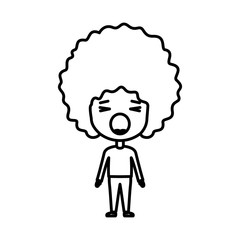 cartoon man surprised kawaii character