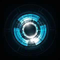 Vector circle technology design.