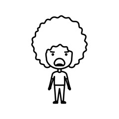 cartoon man angry kawaii character