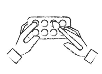 hands holding brush artistic color palette