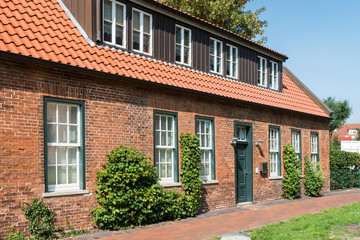 Wohnhaus aus Backsteinen in Wittmund in Ostfriesland