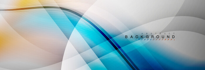 Smooth flowing wave motion concept background