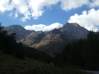 Obraz premium summit rock panorama landscape of the mountains in south tyol italy europe 