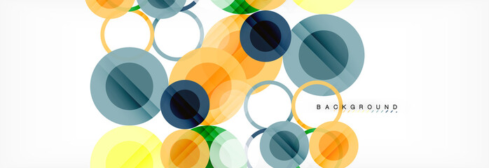Circle composition abstract background