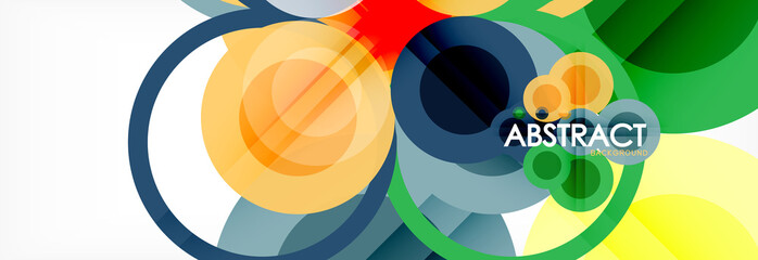 Circle composition abstract background