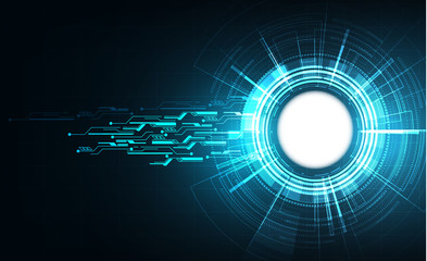 Abstract circle tech with various technological  design,digital business ,vector illustration.