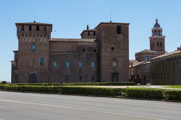 Fototapeta na wymiar Medieval Castle of Mantova, Unesco World Heritage - Lombardy, Italy