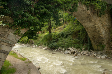 River in the valley of aran next to vielha