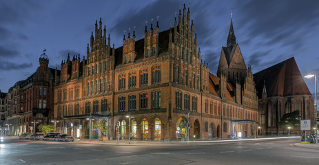Marktkirche Hannover Altstadt Nacht