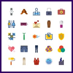 design icon. watch and brush vector icons in design set. Use this illustration for design works.