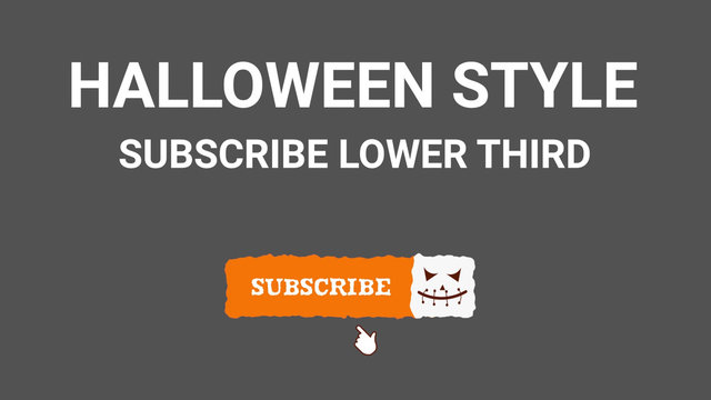 Halloween Subscribe Lower Third