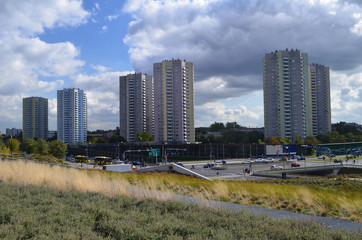 Panorama Katowic/Panorama of Katowice, Silesia, Poland