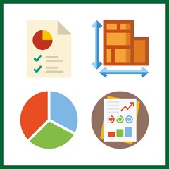 documents icon. plans and stats vector icons in documents set. Use this illustration for documents works.