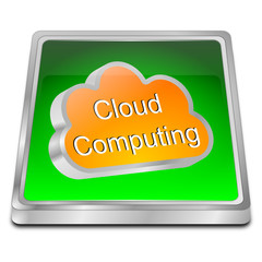 Cloud Computing Button - 3D illustration