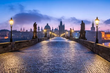 Foto auf Alu-Dibond Karlsbrücke in Prag, Tschechien © eyetronic