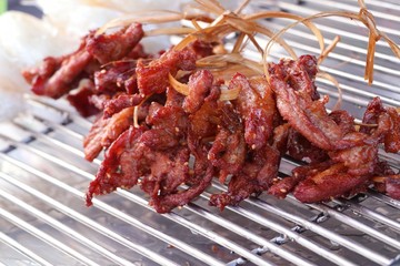 Fried pork at street food