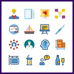 teamwork icon. think and user vector icons in teamwork set. Use this illustration for teamwork works.