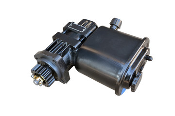 power steering pump of the truck on an isolated white background