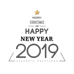 Happy New Year typography