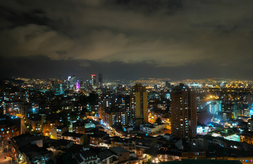 Fototapeta premium Downtown Skyline view of Bogota, Colombia