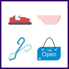 4 education icon. Vector illustration education set. open and evaporation dish icons for education works