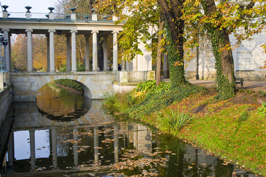 Lazienki Park (Polish: Park Lazienkowski or Lazienki Królewskie: "Baths Park" 