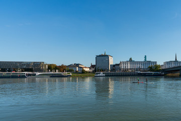 Fototapeta na wymiar Linz Stadt Donau