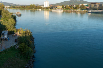 Obraz premium Linz Stadt Donau