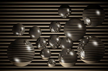 3d spheres web graphic background