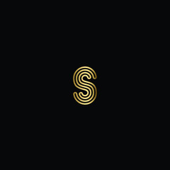 Creative Minimal Geometric Letter S Logo Design