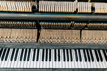 old vintage piano