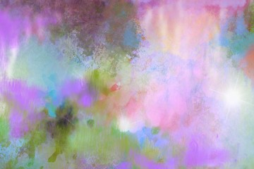 abstract soft multicolored watercolor painting paint speckles and splotches multicolored back