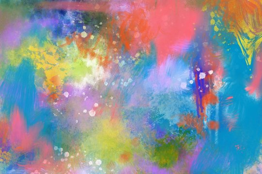 abstract expressive colors hand painted artistic design background