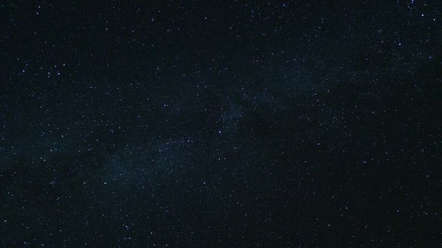 The Milky Way Moving Across the Night Sky, Stars Time Lapse