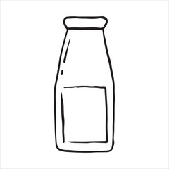 Handdrawn Doodle icon glass jar