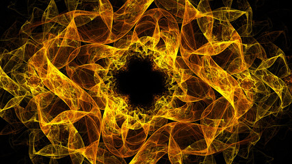 3D Abstract fractal background. Design element for flyer, brochure, web, advertisements, and other graphic designer works. Digital collage. Raster clip art