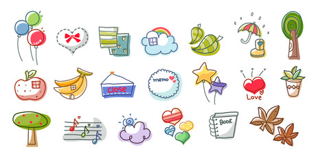 Close-up of different types of objects