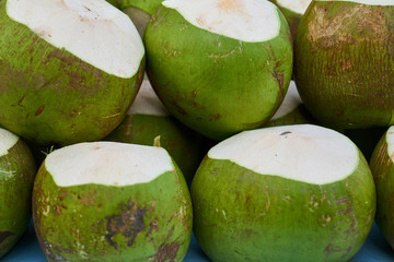 cucumbers on a green background