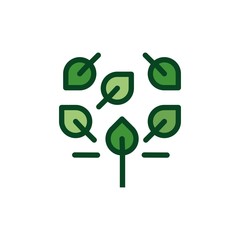 Leaf Nature Organic Ecology Creative Abstract Icon Logo Design Template Element Vector