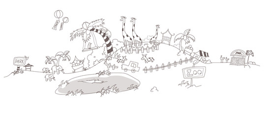 Obraz premium Animals in the zoo