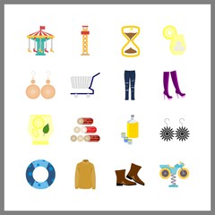 vintage icon. sun watch and saving round vector icons in vintage set. Use this illustration for vintage works.